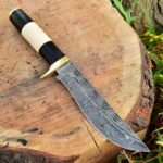 Damascus hunting knife